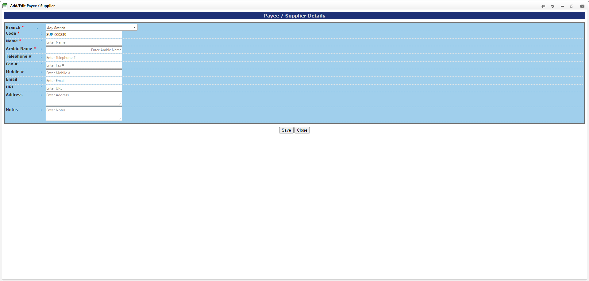 Dashboard Screenshot